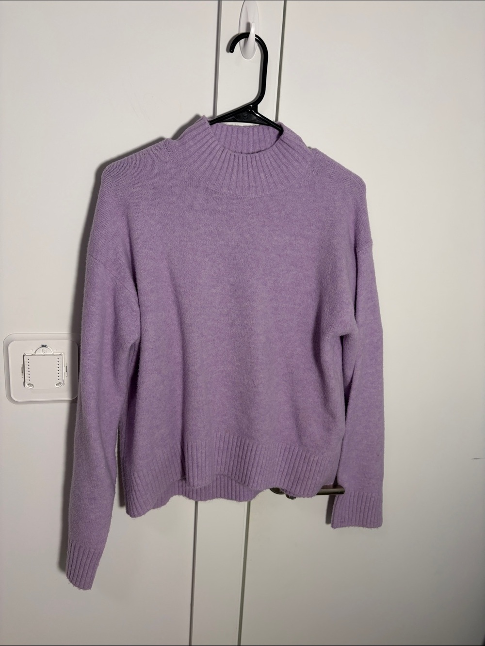 Uniqlo Lavender Mock Neck Sweater